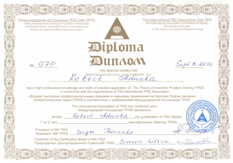 MATRIZ Level 5 Zertifikat